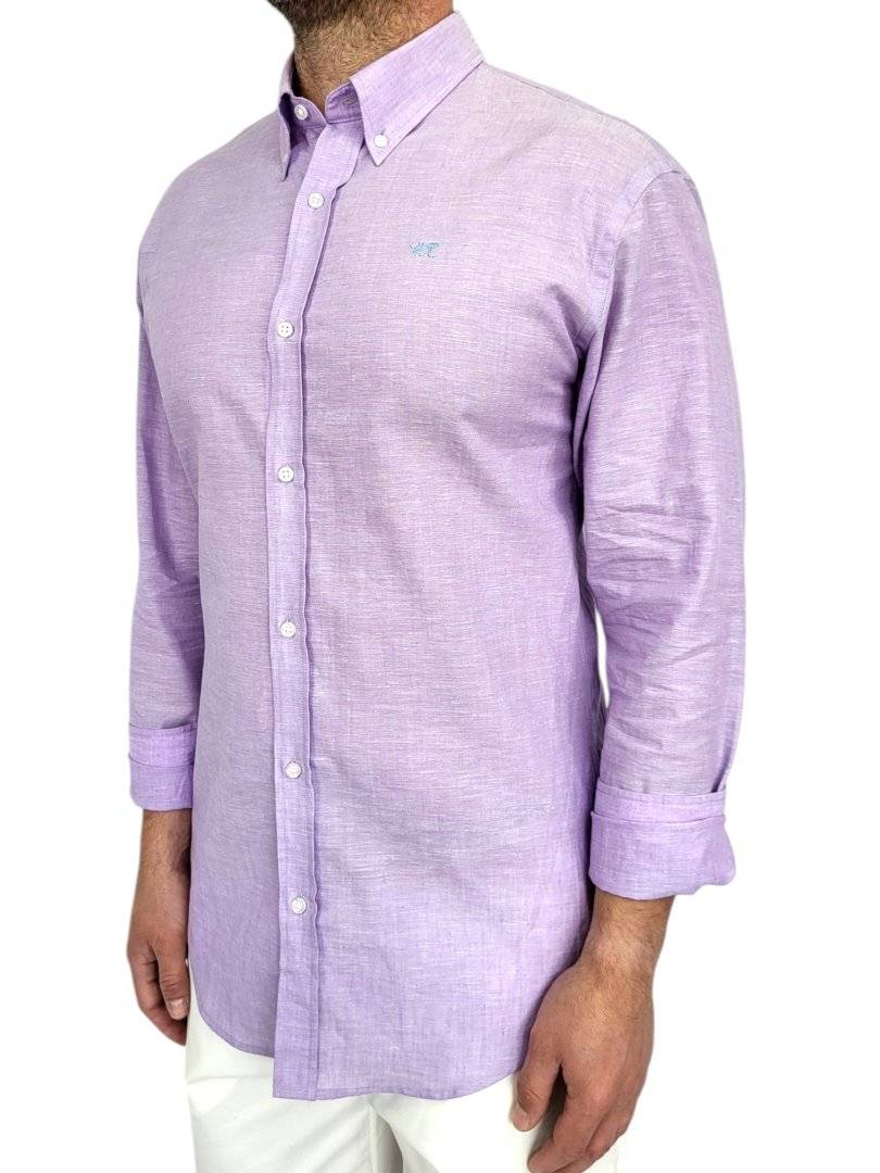 CAMASA FIRST LEVEL PORTOFINO PURE LINEN  LAVANDA IN 100%
