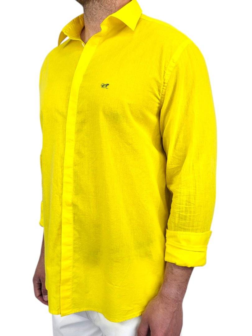 Camasa Premium COTE DAZUR  GALBEN LEMON  BBC100%