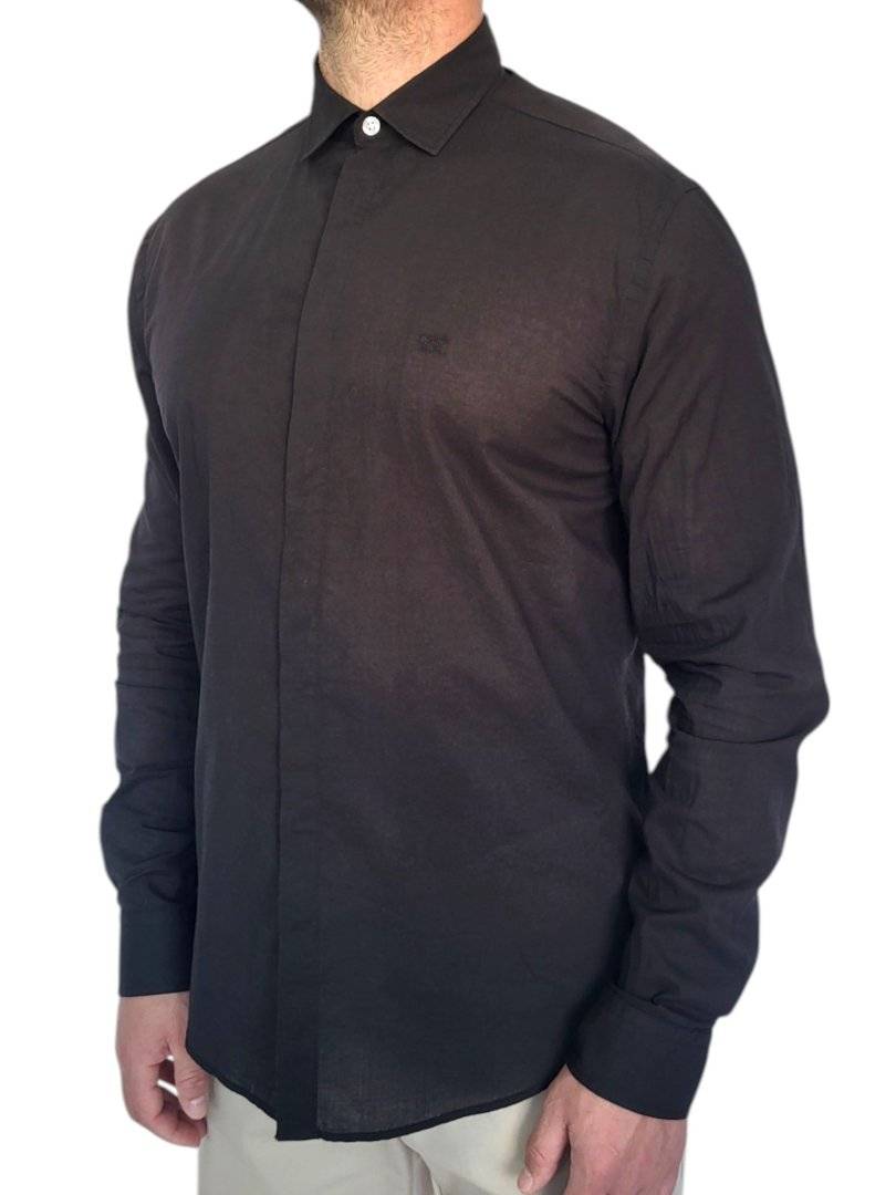 Camasa Premium COTE DAZUR NEGRU ABANOS  BBC100%