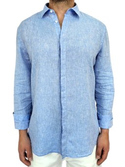 CAMASA FIRST LEVEL PORTOFINO BLEU CIEL  IN 100% 