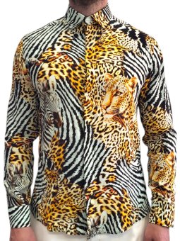  CAMASA LUXURY SILK  --LE TIGRE D''ORE- MATASE 100%